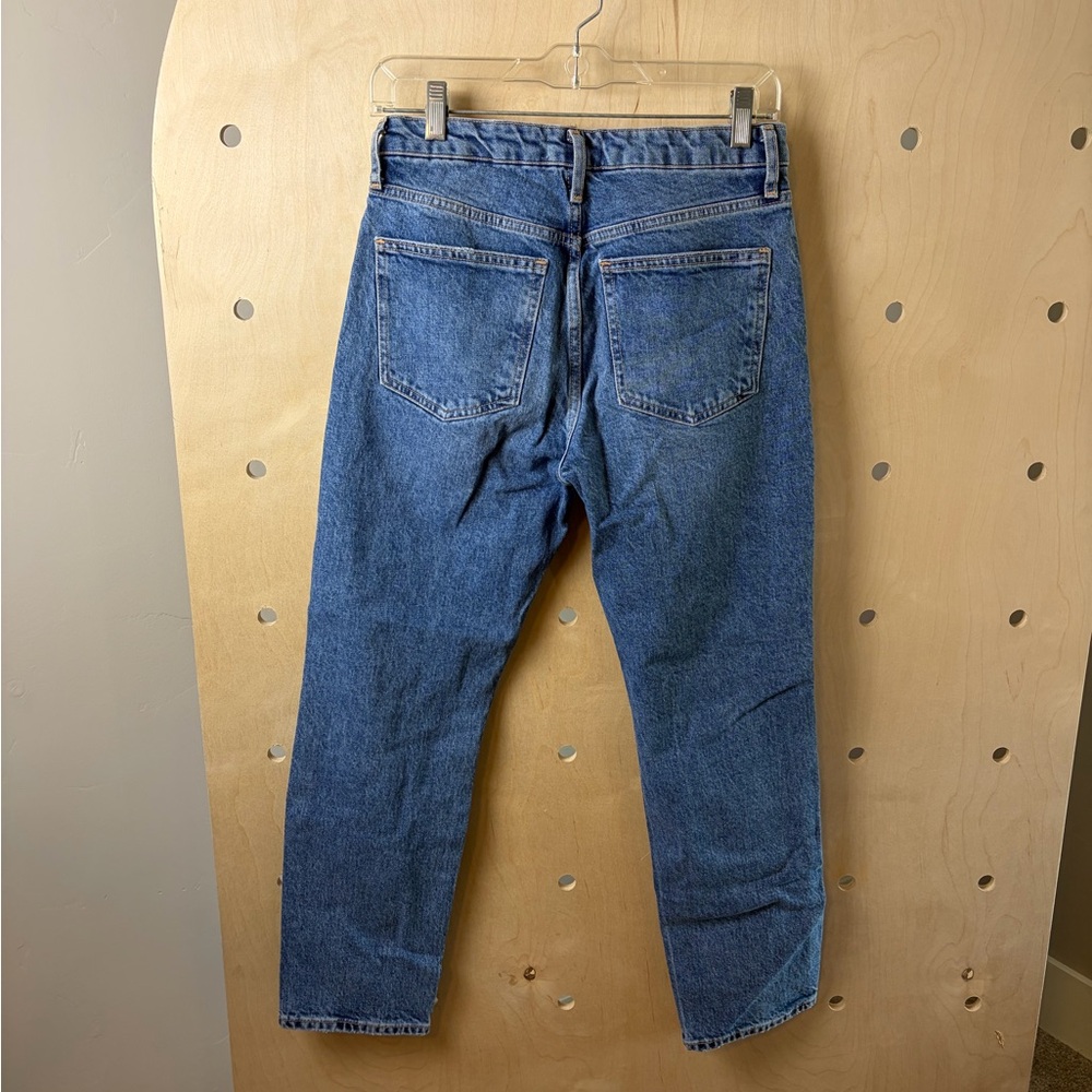 ZARA Women’s High Rise Distressed Straight-Leg Jeans Size 4 - Picture 4 of 6